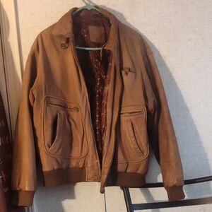 Men's Tan Bomber Jacket